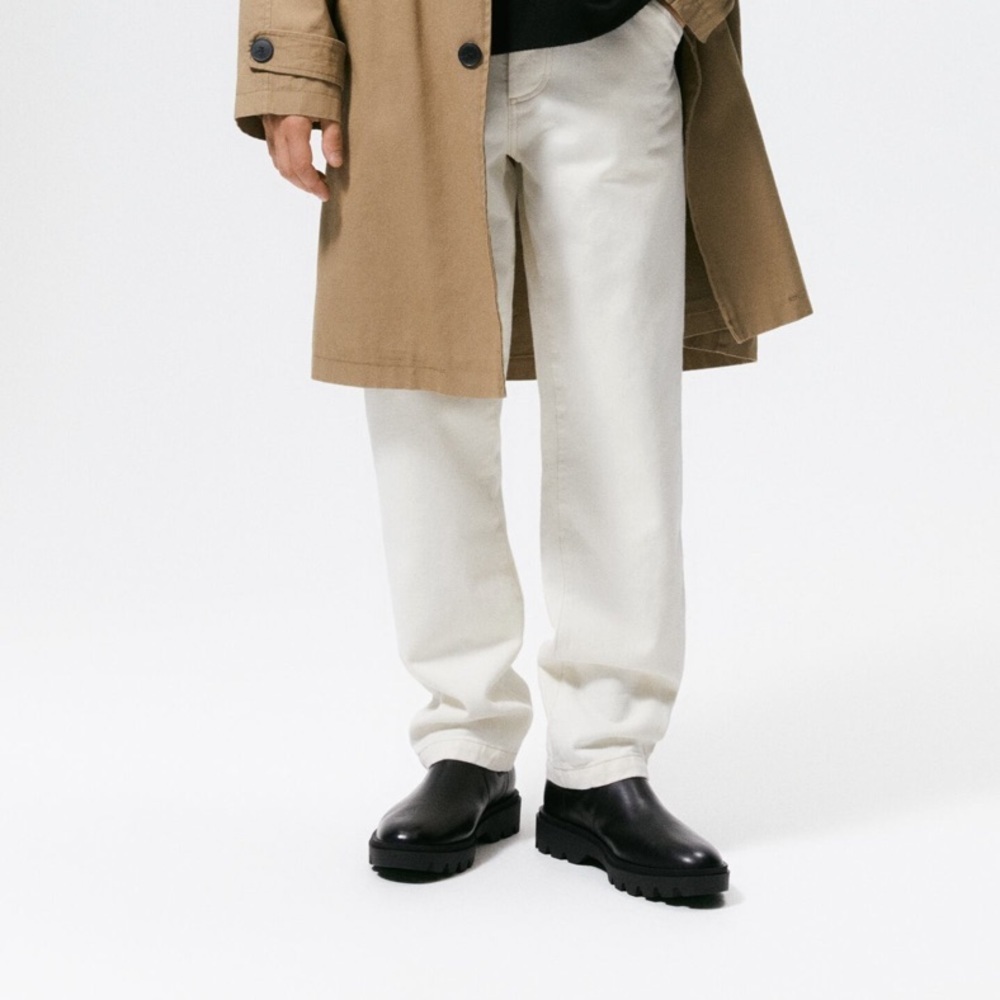 ZARA MEN TREADED CHELSEA BOOTS - Picture 9 of 10